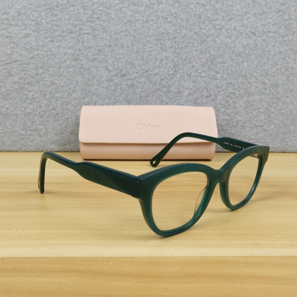 CHLOE CH0162O 004 EYEGLASSES FRAMES Green W/CASE 48-19-140 Made in Italy